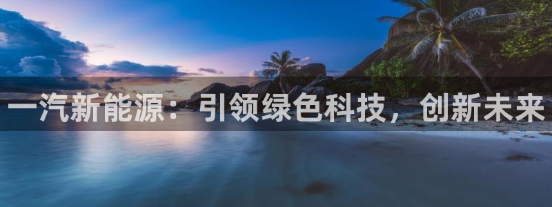 新宝gg 奇迹：一汽新能源：引领绿色科技