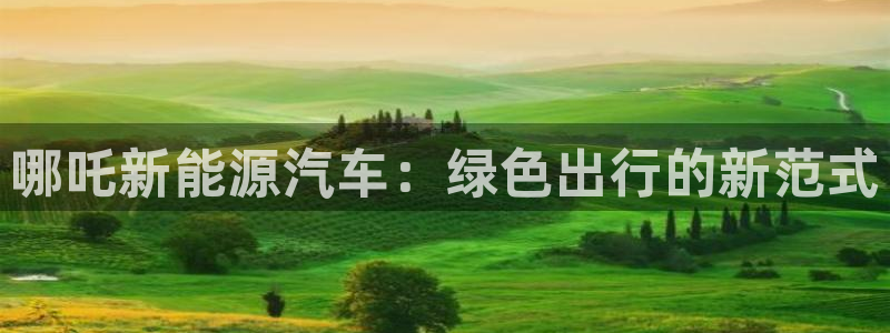 新宝gg软件:哪吒新能源汽车:绿色出行的新范式