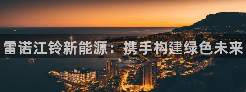 新宝gg如何：雷诺江铃新能源：携手构建绿