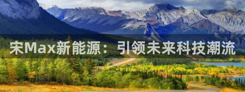 新宝gg体彩:宋Max新能源:引领未来科技潮流