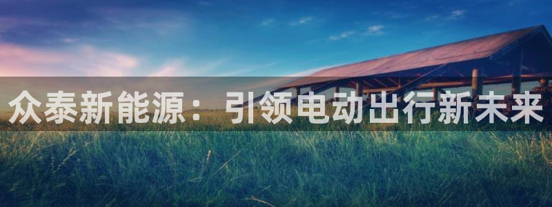 新宝gg佣金：众泰新能源：引领电动出行新