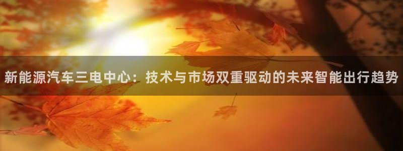 新宝gg-创业奇迹：新能源汽车三电中心：